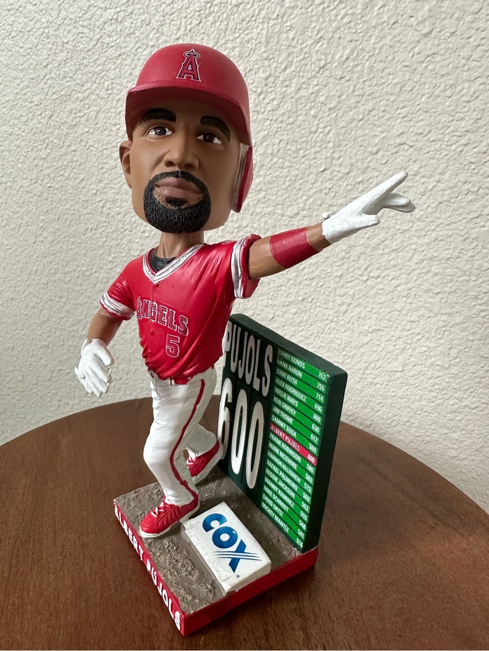Los Angeles Angels Albert Pujols 600 Home Run Tracker Bobblehead SGA W/ Box - Picture 2 of 13